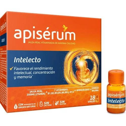 Apisérum Jalea Real Intelecto 18 Viales 3 Apisérum Jalea Real Intelecto 18 Viales