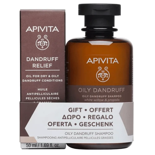 Apivita Aceite Anticaspa 50 Ml + Champú Caspa Grasa 250 Ml 3 Apivita Aceite Anticaspa 50 Ml + Champú Caspa Grasa 250 Ml