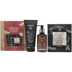 Apivita Limpiador Detox Negro 150 Ml + Tónico 200 Ml + Mascarilla Con Algarroba