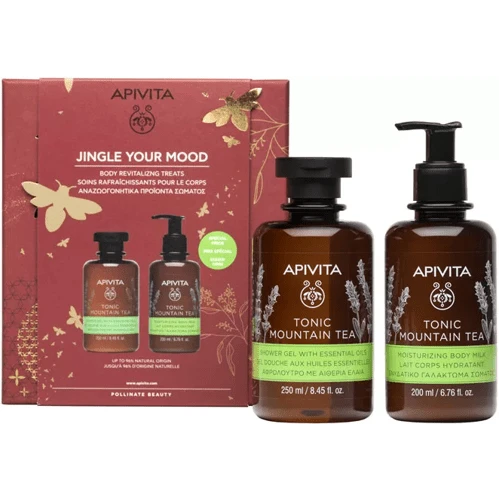 Apivita Tonic Mountain Tea Gel Baño 250 Ml + Leche Hidratante 200 Ml 3 Apivita Tonic Mountain Tea Gel Baño 250 Ml + Leche Hidratante 200 Ml