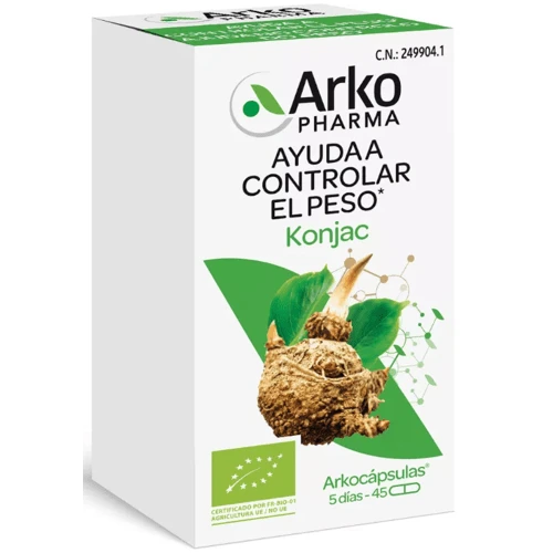 Arkopharma Arkocápsulas Glucomanano 45 Cápsulas 3 Arkopharma Arkocápsulas Glucomanano 45 Cápsulas