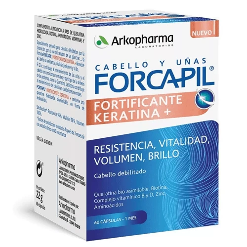 Arkopharma Forcapil Fortificante Keratina+ 60 Cápsulas 3 Arkopharma Forcapil Fortificante Keratina+ 60 Cápsulas