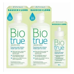 Bausch & Lomb Bausch&Lomb Biotrue Líquido Para Lentillas 2x300 Ml + Regalo Solución Única 60 Ml