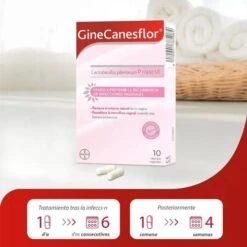 GineCanesflor Probiótico Vaginal 10 Cápsulas GineCanesCalm Higiene Íntima Calmante 200 Ml FORMATO AHORRO -Personal Cuidado Productos Tienda Bayer Ginecanesflor 10 Capsulas Vaginales Ginecanescalm 200ml 3
