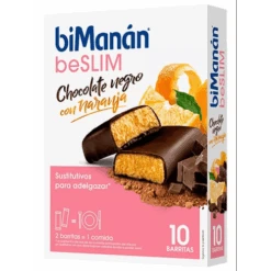 BiManán BeSlim Barritas Chocolate-Naranja 10 Uds