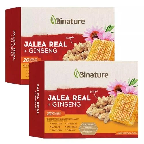 Binature Jalea Real Ginseng 2x20 Viales Bebibles 3 Binature Jalea Real Ginseng 2x20 Viales Bebibles