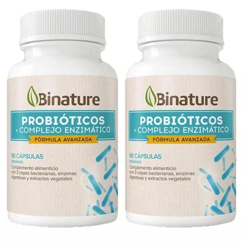 Binature Probióticos Y Enzimas Digestivas 2x90 Cápsulas 3 Binature Probióticos Y Enzimas Digestivas 2x90 Cápsulas
