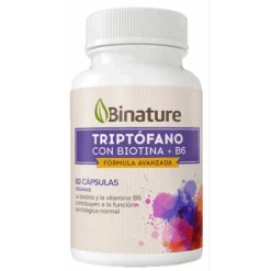 Binature Triptófano, Biotina Y Vitamina B6 60 Cápsulas