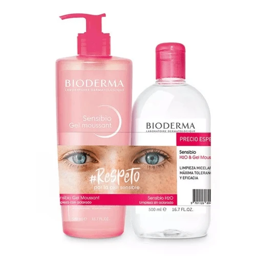 Bioderma Agua Micelar 500ml + Sensibio Gel Moussant 500ml 3 Bioderma Agua Micelar 500ml + Sensibio Gel Moussant 500ml