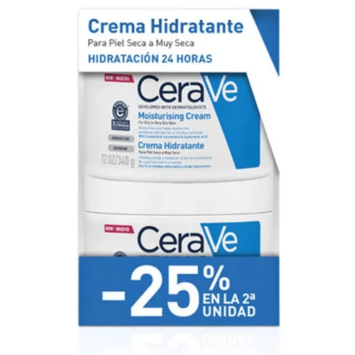 CeraVe Crema Hidratante 2x340 Ml 3 CeraVe Crema Hidratante 2x340 Ml