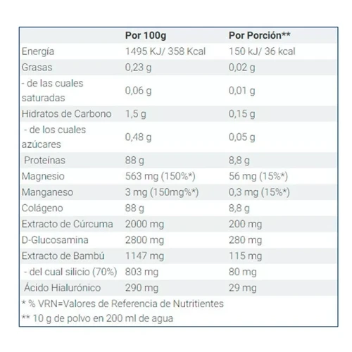 Weider Colágeno Con Cúrcuma Joint Limón 300 Gr 5 Weider Colágeno Con Cúrcuma Joint Limón 300 Gr - Imagen 3