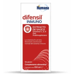 Humana Baby Difensil Inmuno Jarabe Vitaminas E, C, D, Zinc Y Probióticos 150 Ml -Personal Cuidado Productos Tienda Difensil Inmuno Jarabe 150ml 2