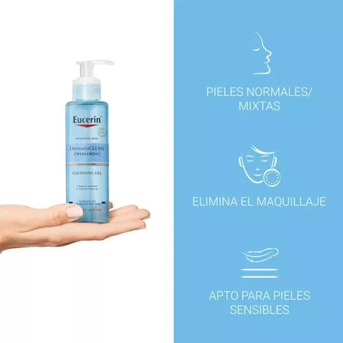 Eucerin Dermatoclean Desmaquillante Gel Limpiador Refrescante 200 Ml 9 Eucerin Dermatoclean Desmaquillante Gel Limpiador Refrescante 200 Ml - Imagen 7