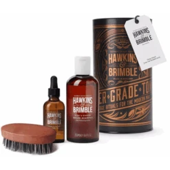 Hawkins & Brimble Set Barba Champú + Aceite + Brocha