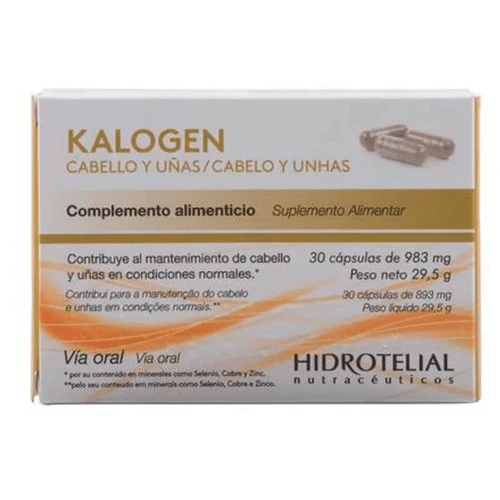 Hidrotelial Kalogen Cabello Y Uñas 30 Cápsulas 3 Hidrotelial Kalogen Cabello Y Uñas 30 Cápsulas