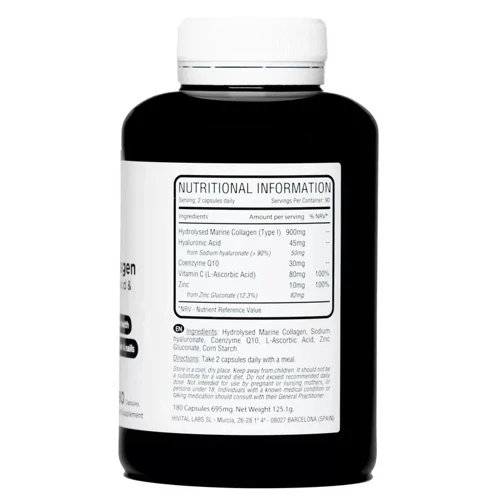 Hivital Colágeno Marino + Ácido Hialurónico 180 Cápsulas 4 Hivital Colágeno Marino + Ácido Hialurónico 180 Cápsulas - Imagen 2