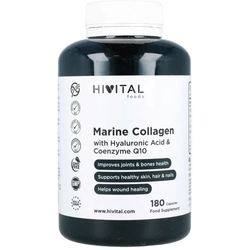 Hivital Colágeno Marino + Ácido Hialurónico 180 Cápsulas 3 Hivital Colágeno Marino + Ácido Hialurónico 180 Cápsulas