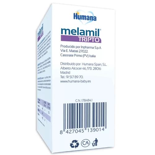 Humana Baby Melamil Tripto Melatonina, Triptófano Y Vitamina B6 30 Ml 6 Humana Baby Melamil Tripto Melatonina, Triptófano Y Vitamina B6 30 Ml - Imagen 4