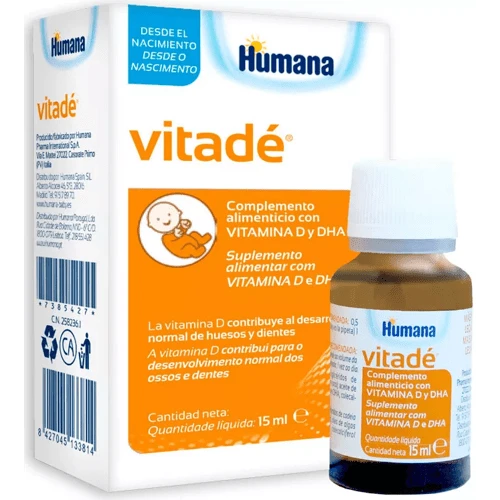 Humana Baby Vitadé Vitamina D Y DHA 15 Ml 5 Humana Baby Vitadé Vitamina D Y DHA 15 Ml - Imagen 3