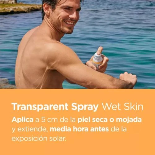 Isdin Wet Skin Spray Transparente SPF50 100 Ml 8 Isdin Wet Skin Spray Transparente SPF50 100 Ml - Imagen 6