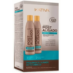 Kativa Kit Post Alisado 2 Champú + Acondicionador 250 Ml