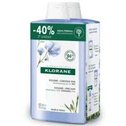 Klorane Champú Al Lino Bio 2x400 Ml