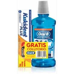 Kukident Expert Doble Acción 60 Gr + Oral-B Pro-Expert Enjuague Menta 500ml
