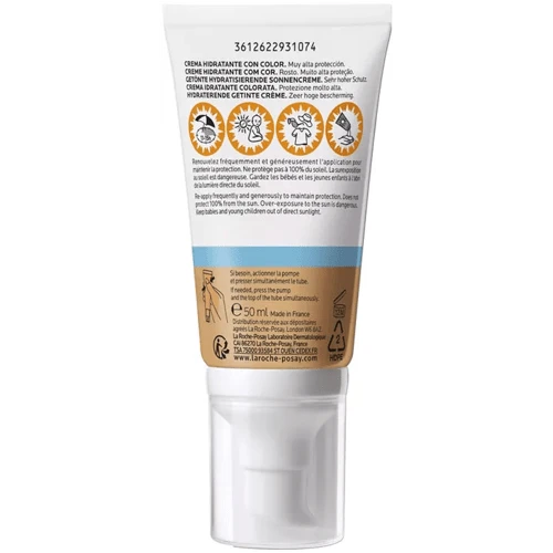LA ROCHE-POSAY La Roche Posay Anthelios UV-Mune 400 Crema Con Color SPF50+ 50 Ml 4 LA ROCHE-POSAY La Roche Posay Anthelios UV-Mune 400 Crema Con Color SPF50+ 50 Ml - Imagen 2