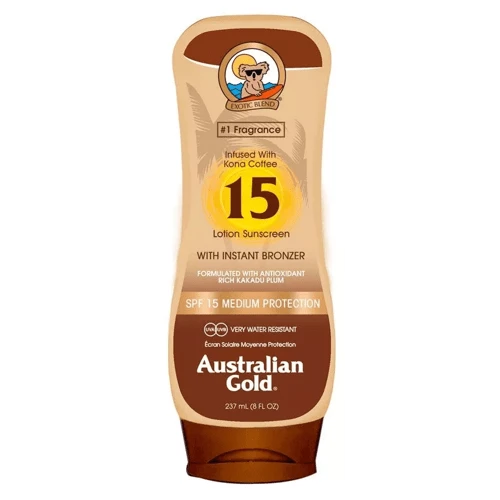 Australian Gold Loción Solar SPF15 Con Bronceador Instantáneo 237 Ml 3 Australian Gold Loción Solar SPF15 Con Bronceador Instantáneo 237 Ml