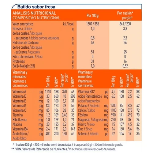 Meritene Fuerza Y Vitalidad Polvo Fresa 15 Sobres 30 Gr 4 Meritene Fuerza Y Vitalidad Polvo Fresa 15 Sobres 30 Gr - Imagen 2