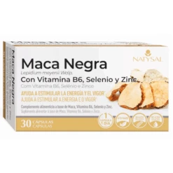 Natysal Maca Negra Con Vitamina B6, Selenio Y Zinc 30 Cápsulas