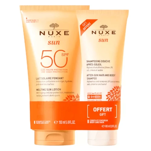 Nuxe Sun Leche Solar Fundente SPF50 150 Ml + Champú After Sun 100 Ml 3 Nuxe Sun Leche Solar Fundente SPF50 150 Ml + Champú After Sun 100 Ml