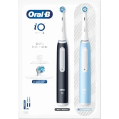Oral B Oral-B Cepillo Eléctrico IO3 Duo Negro Mate/ Azul 2 Unidades