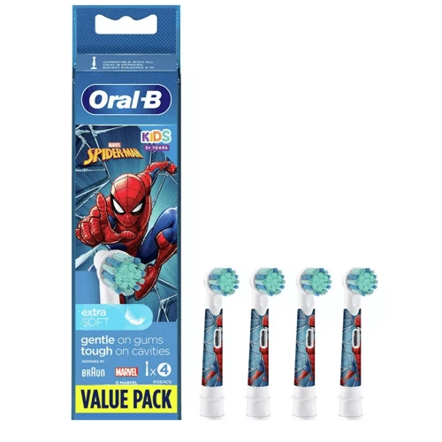 Oral B Oral-B Stages Power Recambios Cepillo Eléctrico Kids Spiderman 4 Uds 3 Oral B Oral-B Stages Power Recambios Cepillo Eléctrico Kids Spiderman 4 Uds