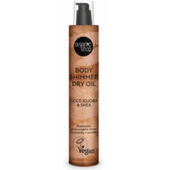 Organic Shop Aceite Seco Body Shimmer Jojoba Dorada Y Karité 100 Ml