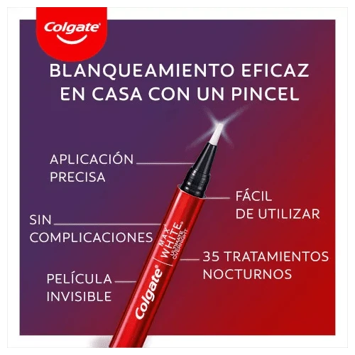 Colgate® Pasta De Dientes Colgate Max White Overnight Pincel Blanqueador 2,5ml 12 Colgate® Pasta De Dientes Colgate Max White Overnight Pincel Blanqueador 2,5ml - Imagen 10