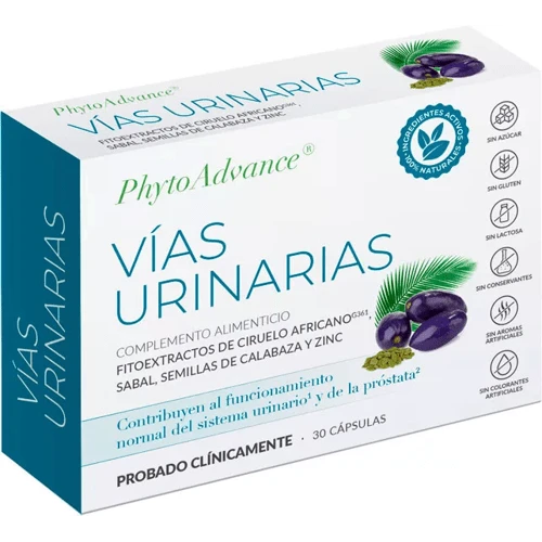 PhytoAdvance Vías Urinarias 28 Cápsulas 3 PhytoAdvance Vías Urinarias 28 Cápsulas