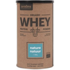 Purasana Proteína De Lactosuero En Polvo Natural Bio 400 Gr