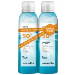 Sensilis Invisible & Light Body Spray SPF50+ 2x200 Ml