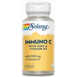 Solaray Immuno C Zinc + Vit D3 30 Vegcaps