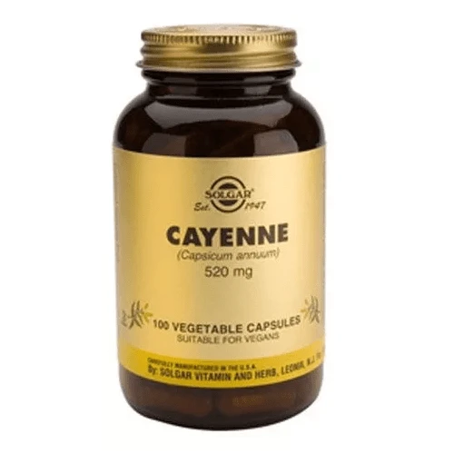 Solgar Cayena 520mg 100 Cápsulas Vegetales 3 Solgar Cayena 520mg 100 Cápsulas Vegetales