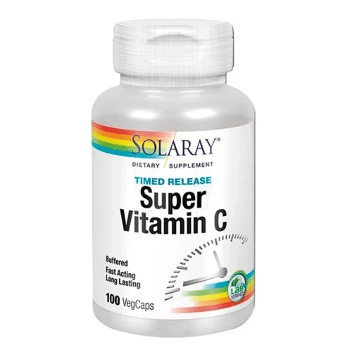 Super C Solaray 100 Cápsulas Vegetales Acción Retardada 3 Super C Solaray 100 Cápsulas Vegetales Acción Retardada