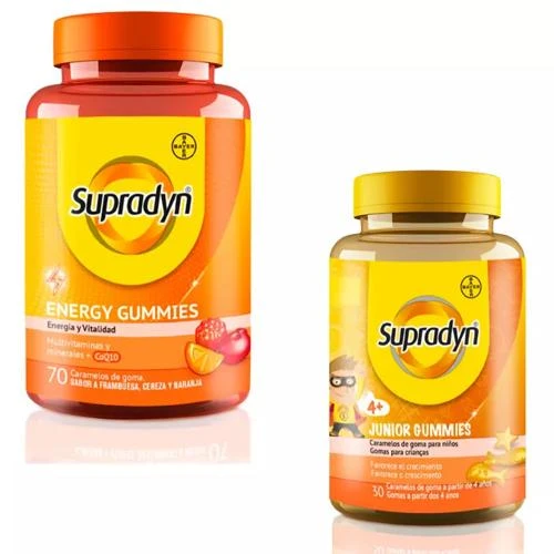 Supradyn Familiar Junior Gummmies 30 Uds + Gummies Adulto 70 Uds FORMATO AHORRO 3 Supradyn Familiar Junior Gummmies 30 Uds + Gummies Adulto 70 Uds FORMATO AHORRO