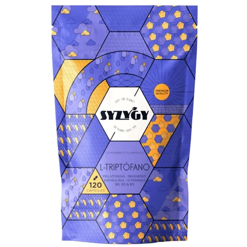 Syzygy Food Triptofano Con Melatonina Y Magnesio, Vit B6, B5, B3 Y Espirulina 120 Cápsulas 3 Syzygy Food Triptofano Con Melatonina Y Magnesio, Vit B6, B5, B3 Y Espirulina 120 Cápsulas