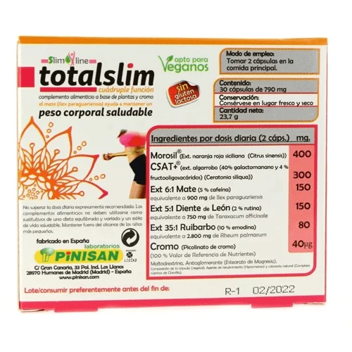 Pinisan Totalslim 30 Cápsulas 4 Pinisan Totalslim 30 Cápsulas - Imagen 2