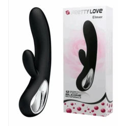 Love Vibrador Elmer Recargable 12 Funciones Pretty Negro