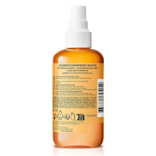 Vichy Capital Soleil Agua De Protección Solar Luminosidad SPF50 200 Ml 4 Vichy Capital Soleil Agua De Protección Solar Luminosidad SPF50 200 Ml - Imagen 2