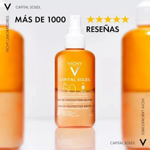 Vichy Capital Soleil Agua De Protección Solar Luminosidad SPF50 200 Ml 7 Vichy Capital Soleil Agua De Protección Solar Luminosidad SPF50 200 Ml - Imagen 5