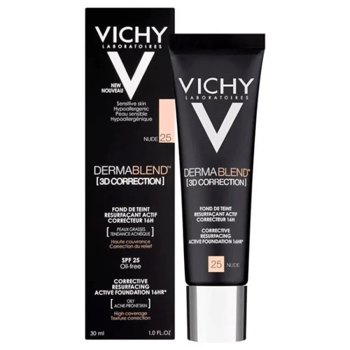 Vichy Dermablend 3D Correction Nude 30 Ml 4 Vichy Dermablend 3D Correction Nude 30 Ml - Imagen 2