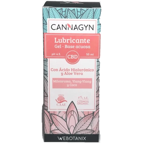 Webotanix Cannagyn Gel Lubricante CBD BIO 50 Ml 3 Webotanix Cannagyn Gel Lubricante CBD BIO 50 Ml